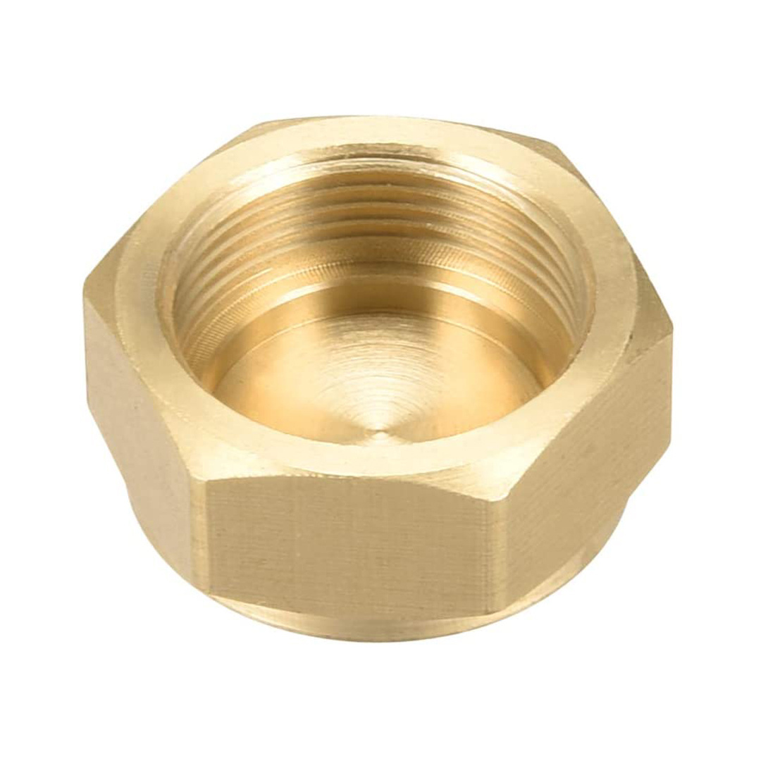 M18 x1.0 Brass Pipe Fitting End Cap Hex Female Thread Plug Ending Cap For Garden and Outdoor Water Pipes Nozzle Joints