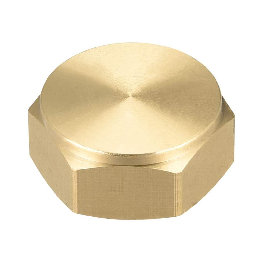 M18 x1.0 Brass Pipe Fitting End Cap Hex Female Thread Plug Ending Cap For Garden and Outdoor Water Pipes Nozzle Joints