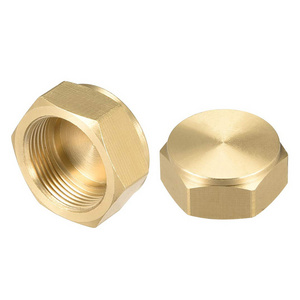 M18 x1.0 Brass Pipe Fitting End Cap Hex Female Thread Plug Ending Cap For Garden and Outdoor Water Pipes Nozzle Joints