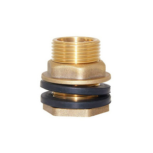 Brass Water Tank Connector For Garden Hose 3/4'' GHT Male To 1/2'' NPT Female Brass Bulkhead Fitting