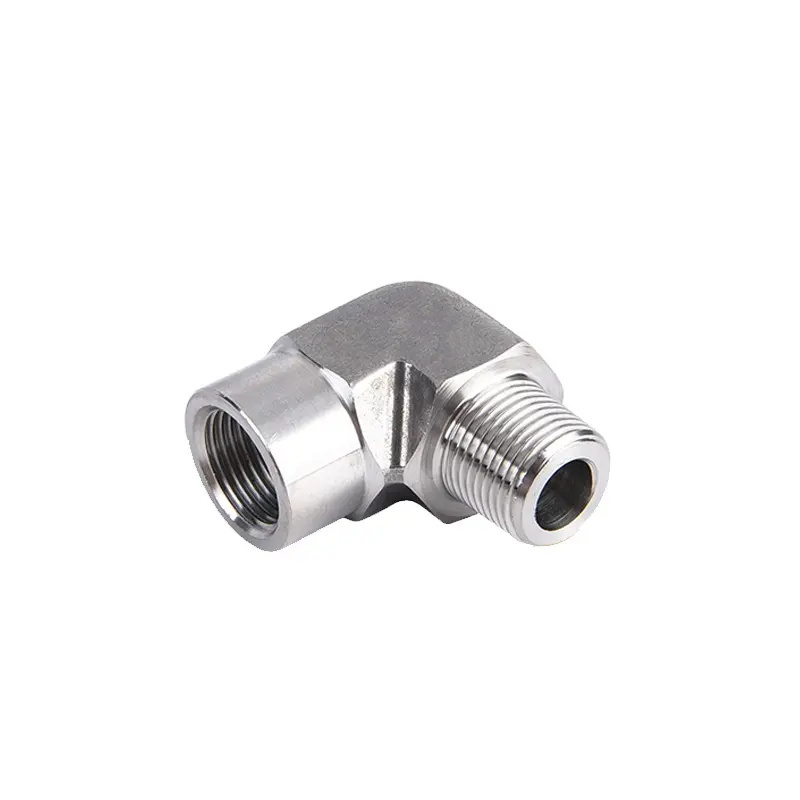 Forged Stainless Steel High Pressure Street Elbow 90 Degree 1/2'' NPT Male To Female Elbow