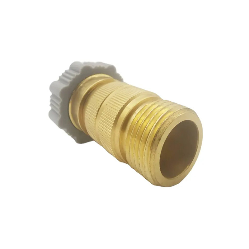 Brass Inline Water Pressure Regulator 3/4'' GHT Lead Free Brass Inline Pressure Reducing Valve For RV Plumbing System