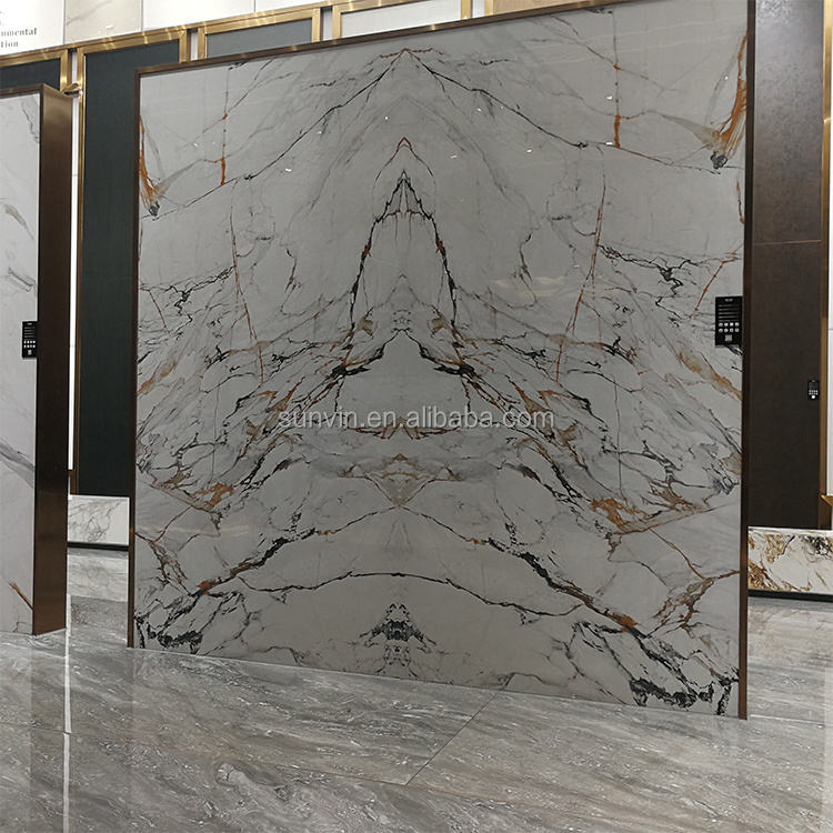 Non Slip Natural Italian Calacatta Gold Vein White Marble Floor And Wall Tile White Marble Tiles Granitetified