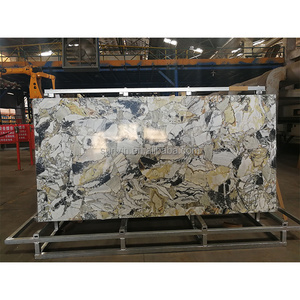 Latest Attificial Quart Sintered Stone Slab Sintered Grey Marble Slab Table Top Green Stone Sukabumi Limestone Tiles Floor