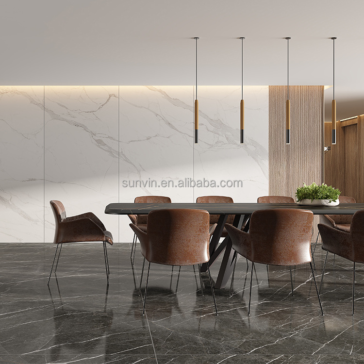 1600x3200 Porcelanato Marble Luxury Dining Table Sintered Stone Interior Decoration Wholesale Tiles