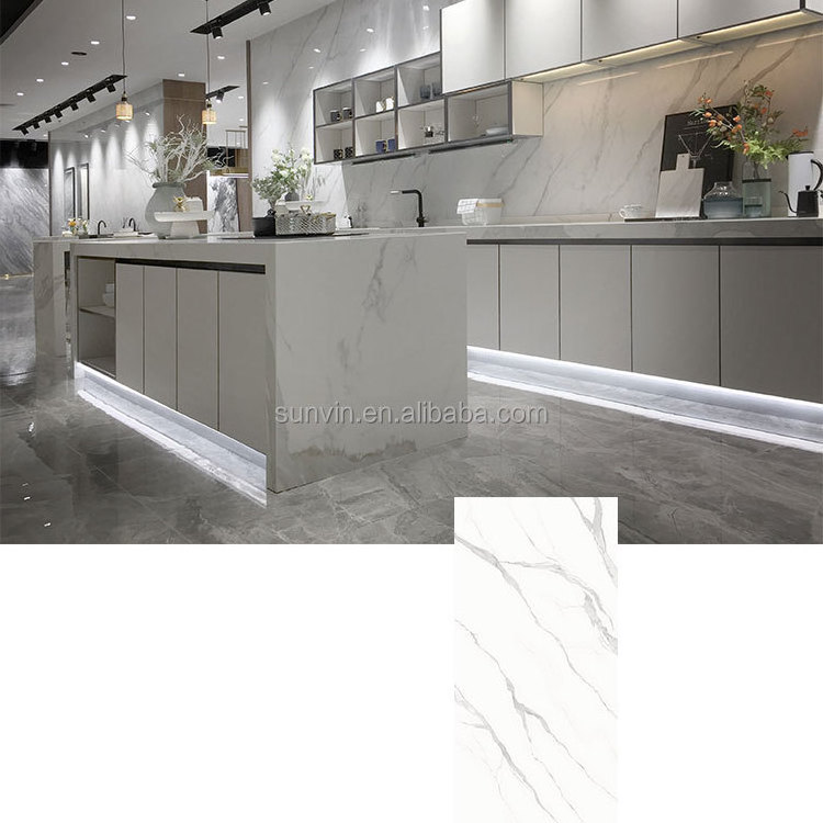 Marble And Granite Effect Modern Kitchen Counter Tops Table Tops 800X3000Mm Sintered Stone Slab