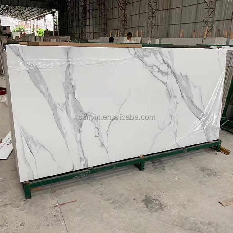 Big Slab 1200x2400 Sintered Stone Wall Format White Marble Tiles  Floor Porcelain Glaze Large Slab Tiles For Floor