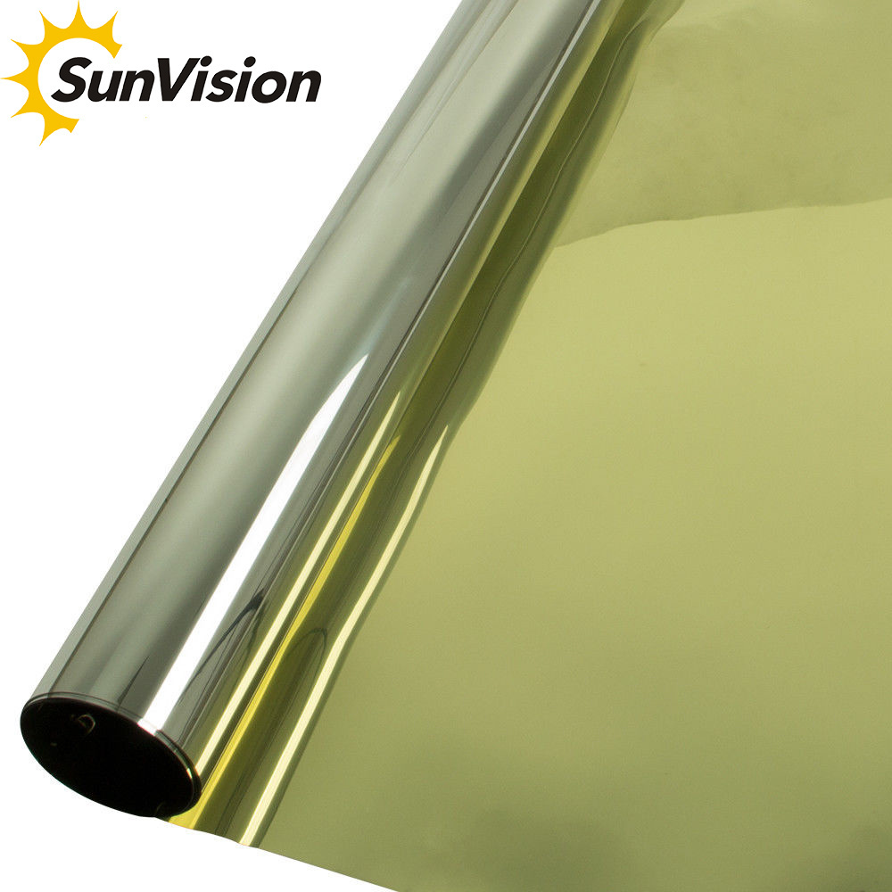 Popular selling mirror reflective one way vision privacy protection building window film smart solar tinted film for house