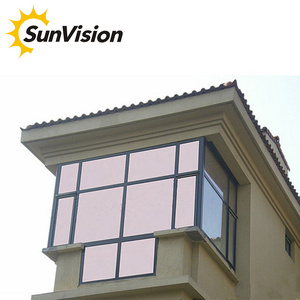 Popular selling mirror reflective one way vision privacy protection building window film smart solar tinted film for house