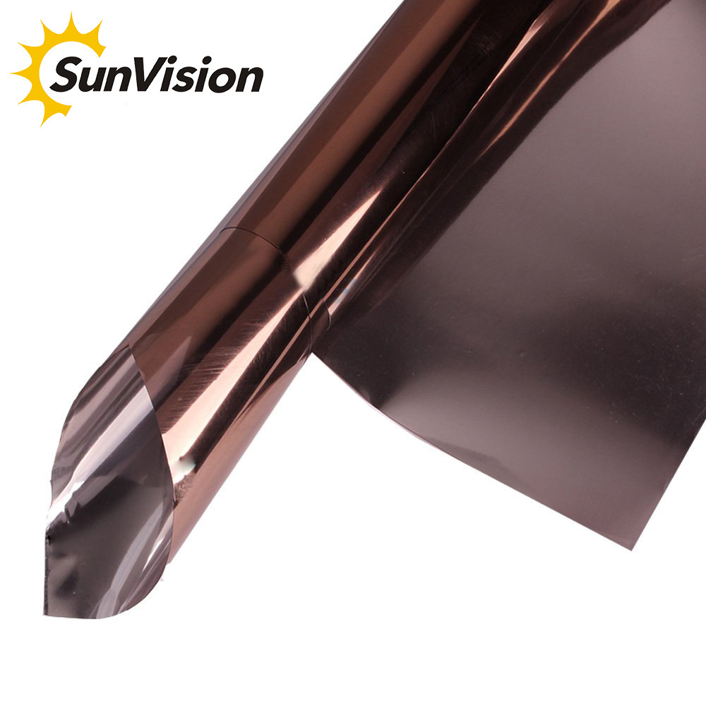 Popular selling mirror reflective one way vision privacy protection building window film smart solar tinted film for house