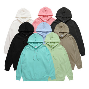 High Quality 380 GSM Cotton Thick Blank Plain Heavyweight Oversized Hoodies Unisex Custom Logo Plus Size Men's Hoodies