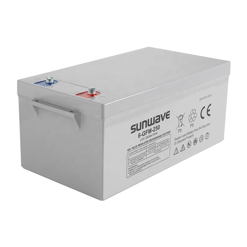 Sunwave Solar Energy Storage GEL Battery 12V 100Ah 120Ah 150Ah 200Ah 250Ah Deep Cycle AGM Sealed Lead Acid Batteries