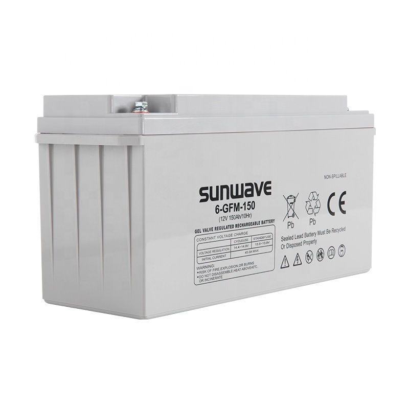 Sunwave Solar Energy Storage GEL Battery 12V 100Ah 120Ah 150Ah 200Ah 250Ah Deep Cycle AGM Sealed Lead Acid Batteries