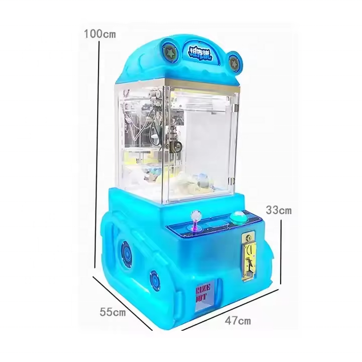 Coin Operated Mini Gift Prize Catching Game Simulator Small Toy Claw Crane Machine for sale