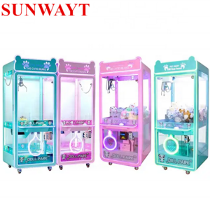 Customize Coin Operated Toy Vending Arcade Claw Crane Machine Cheap Bill Operation Small Toy Catcher Claw Crane Machine