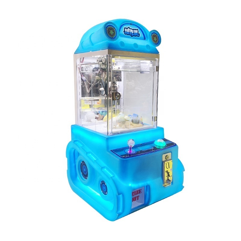 Coin Operated Mini Gift Prize Catching Game Simulator Small Toy Claw Crane Machine for sale