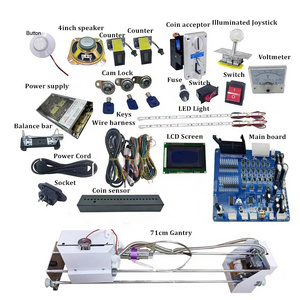 DIY arcade crane machine kit parts Gantry claw machine dolls claw full kits plush toy claw crane machine kit