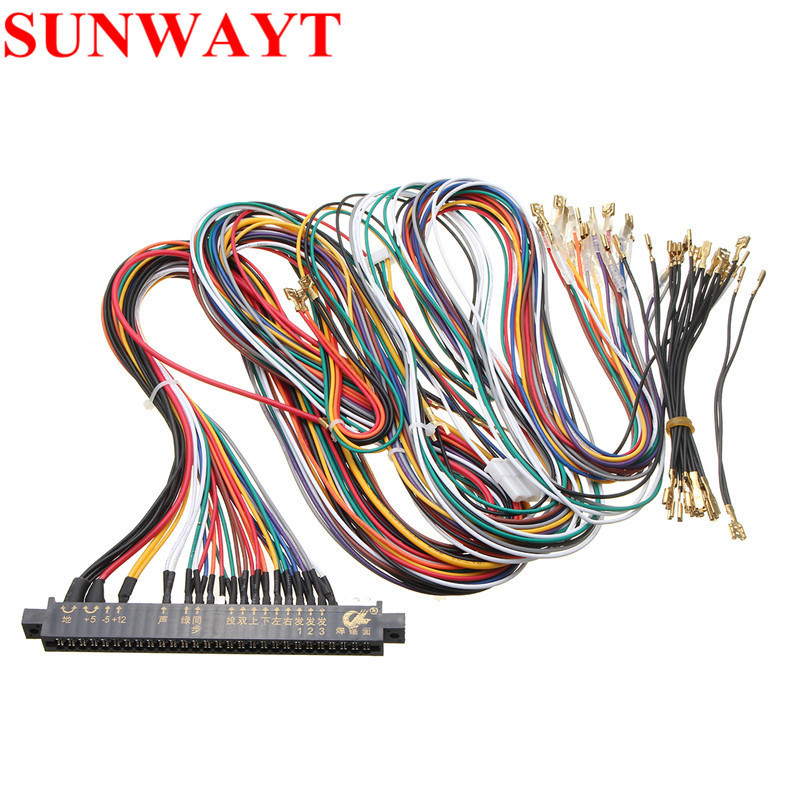 New Standard 2*28PIN JAMMA Wiring Harness manufacturer Multicade Arcade Video Game PCB cable for Jamma Multi Game Board