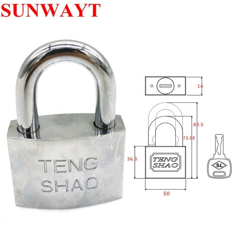 Top security 50mm Game Machine Combination Lock Cabinet Padlock key with master key