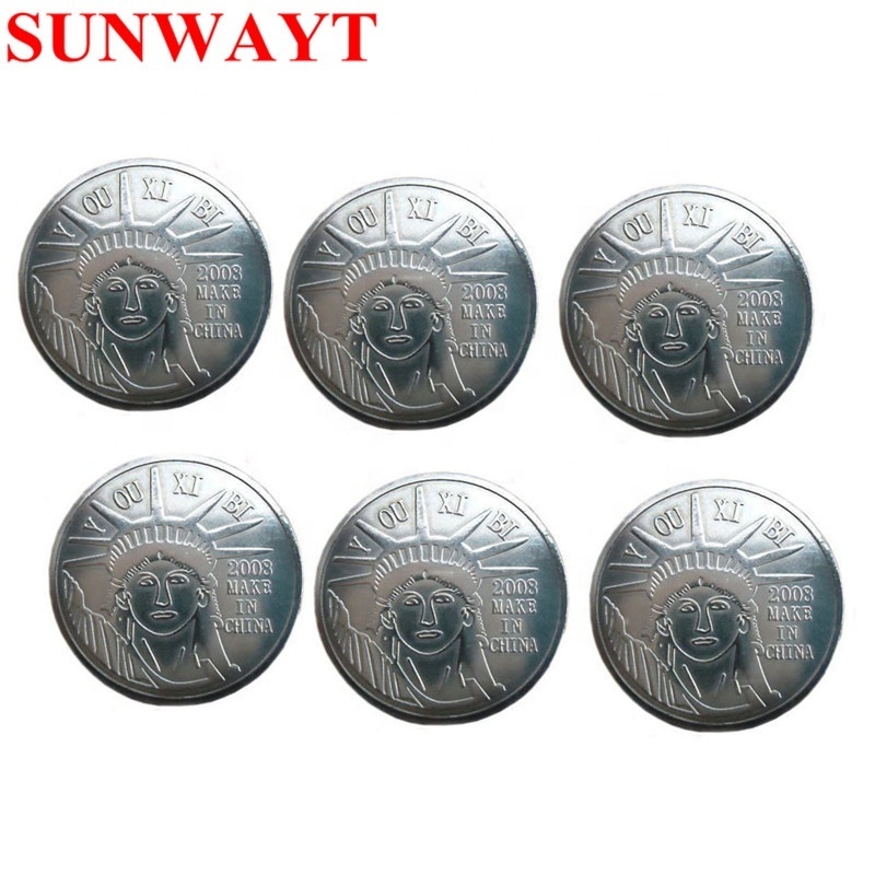 Amusement cheap custom arcade game token coins custom metal tokens wholesale game machines token coins