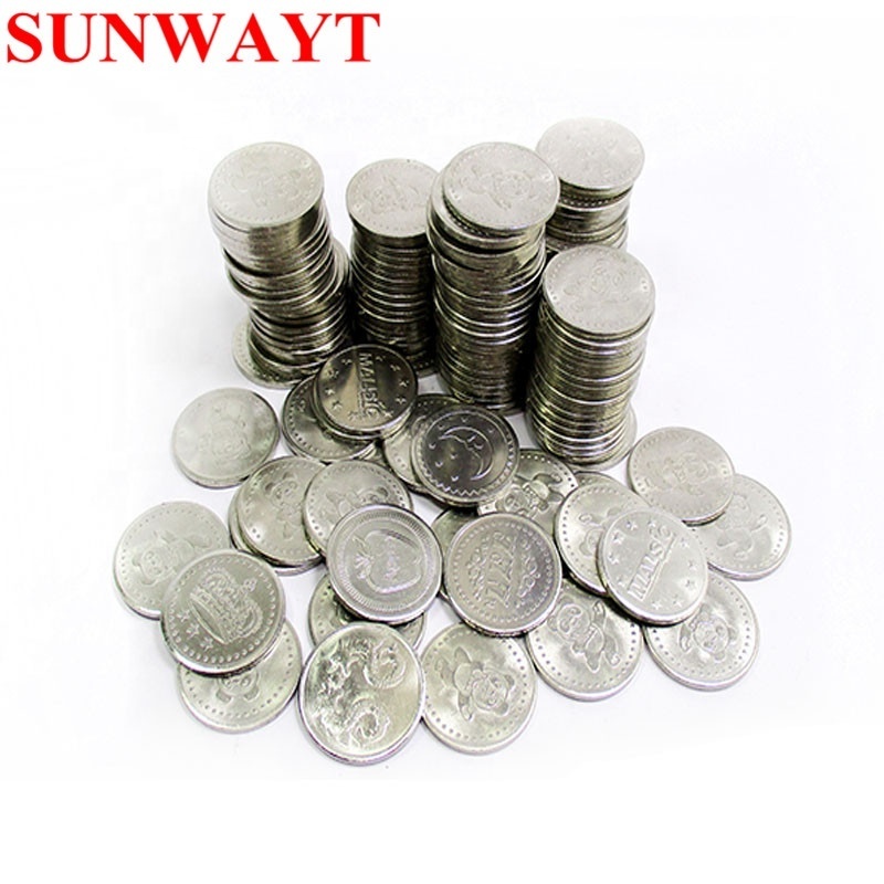 Amusement cheap custom arcade game token coins custom metal tokens wholesale game machines token coins