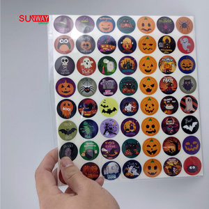 Wholesale Halloween Bat Sticker Sheet Roll Party Favors Face Tattoo Vinyl Decorations Halloween Stickers for Wall Window