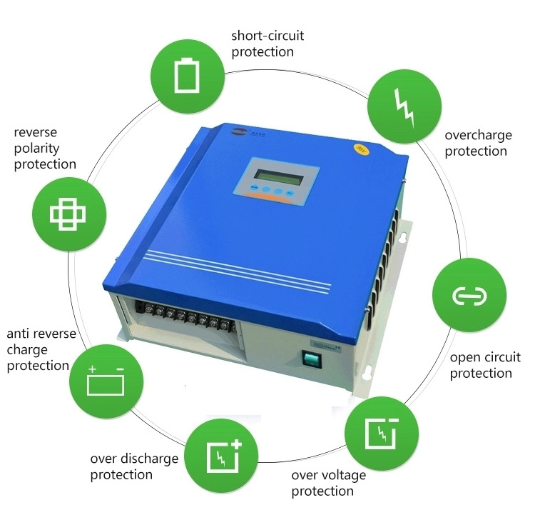 Good quality best mppt 1kw 2kw 3kw 5kw wind solar hybrid solar charge controller 100 amp