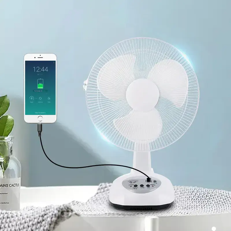 Superior Quality Portable Battery Rechargeable Table Fan 12v DC Solar Power Solar Fan With Solar Panel