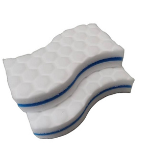 Nano Sponge  Eraser Blocks Eco Friendly White and blue Magic Sponge Cleaner Multi-functional Melamine Sponge For Household