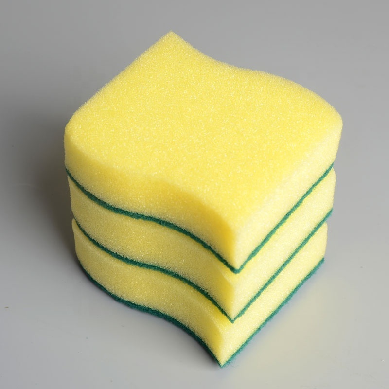 Non-Scratch Scrub Sponges & scouring pad for kitchen cleaning dishwashing sponge