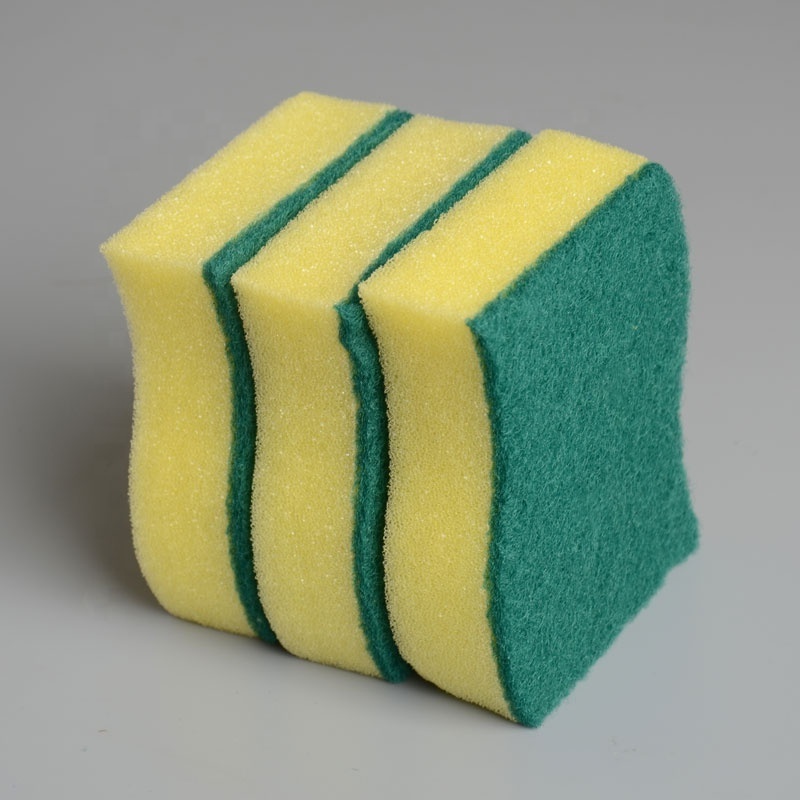 Non-Scratch Scrub Sponges & scouring pad for kitchen cleaning dishwashing sponge