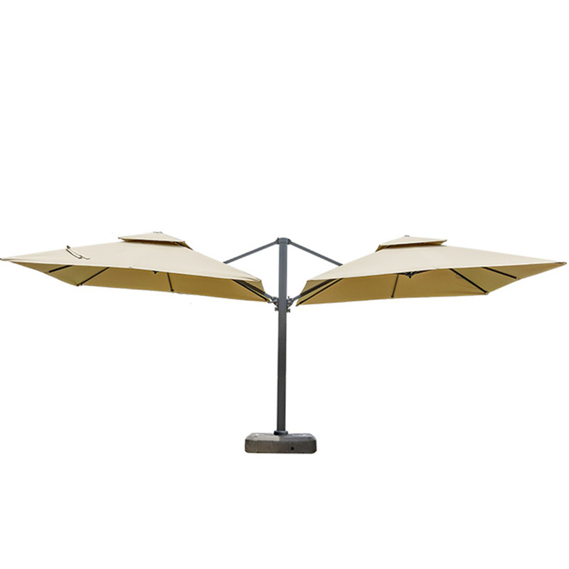 Wholesale Outdoor umbrella Two Large Aluminum Outdoor  Parasol  Garden Square Roman Umbrella