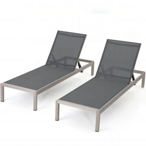 Outdoor Beach Chaise Lounge Aluminum Sunbed Outdoor Folding Chaise Sun Lounge Chair With Wheels