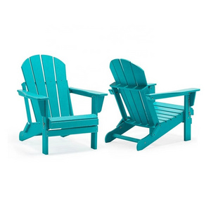 Uplion Foldable Adirondack Chair  Peacock Assembly Patio Chair Outdoor Adirondack Chair