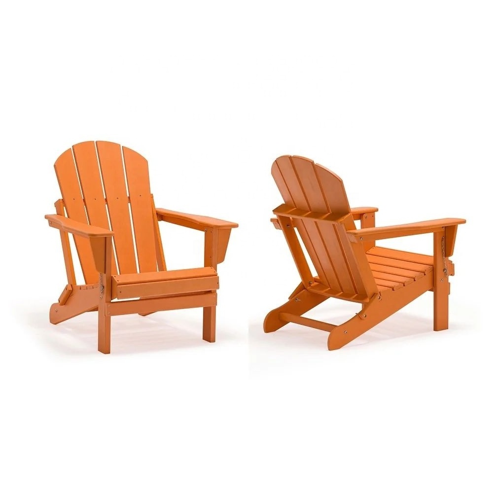 Uplion Foldable Adirondack Chair  Peacock Assembly Patio Chair Outdoor Adirondack Chair