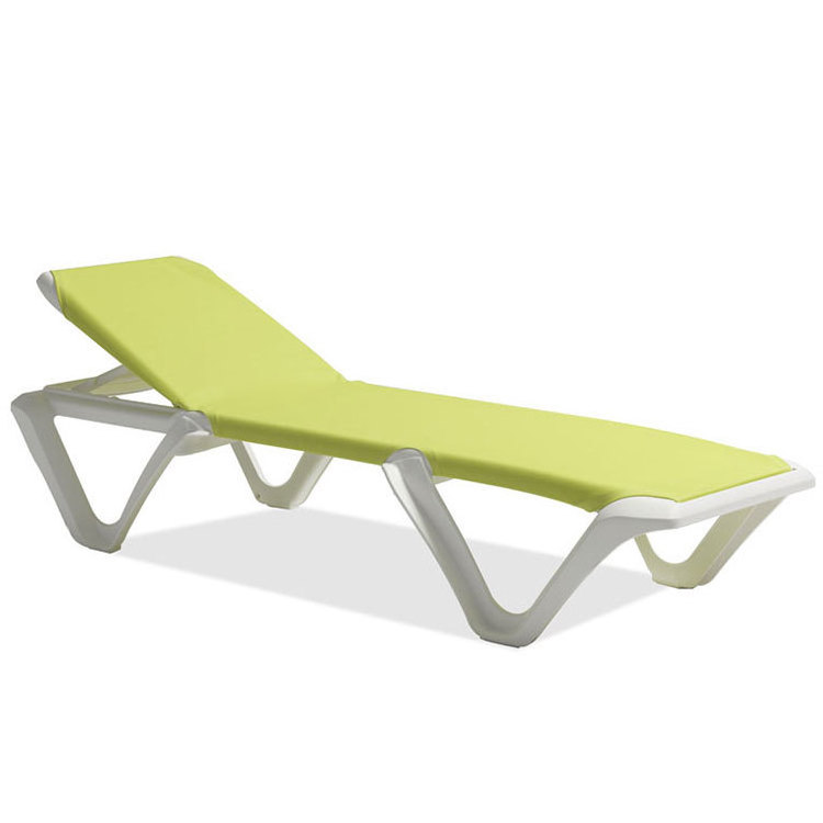 Factory Customized Sun Lounger Day Beach Bed Outdoor Furniture Adjustable Backrest Outdoor Beach Chairs