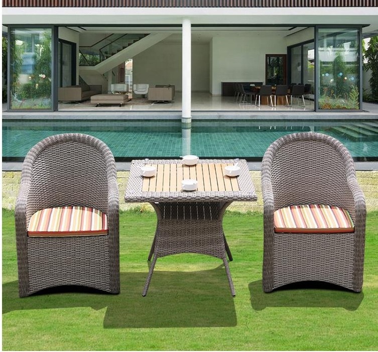 New Product Patio Rattan Outside Furniture Pool Outdoor Handmade PE Rattan Outdoor Furniture