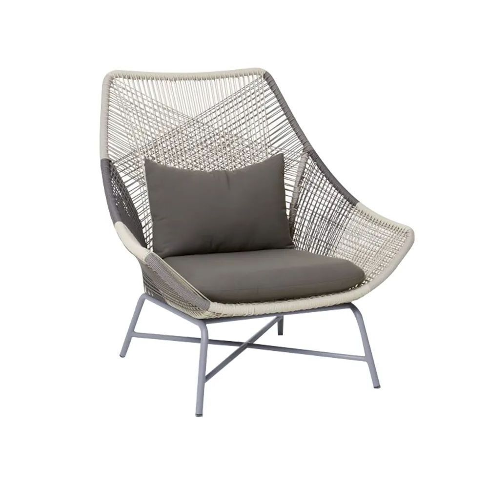 Aluminum Outdoor Lounge Garden Chair Set Modern Balcony Outdoor Hotel Living Room Rope Furniture