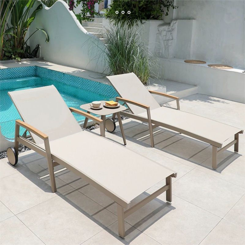 Garden Swimming Ledge Lounger In Pool Chaise Lounge Beach Ledge Lounger Sun Loungers with wheels