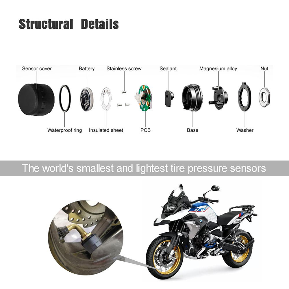 China Supplier Wholesale wireless motorcycle sensor tire pressure monitoring system  tpms sensor