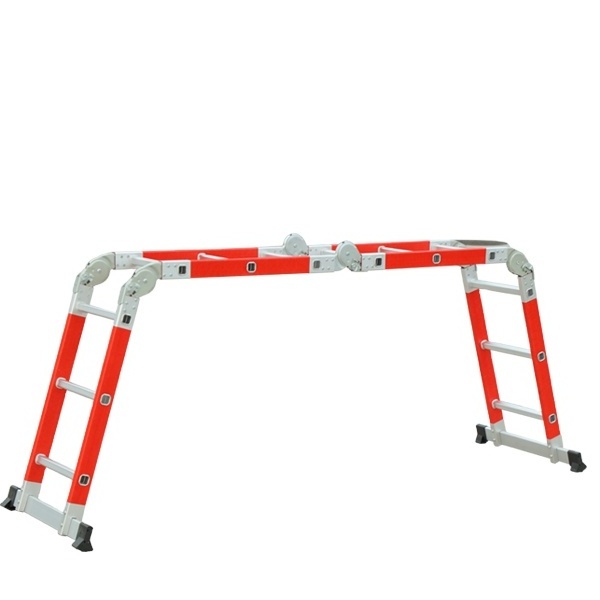 Adjustable Fiberglass Multi Functional Ladder Big Hinge Folding Multi-Purpose Step Ladders