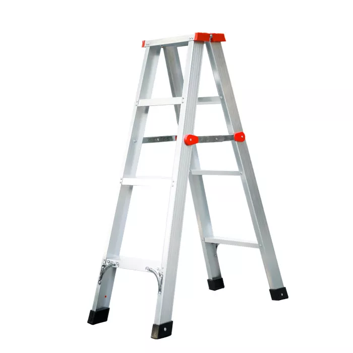 Aluminum ladder 5 steps double-side folding step tool ladder