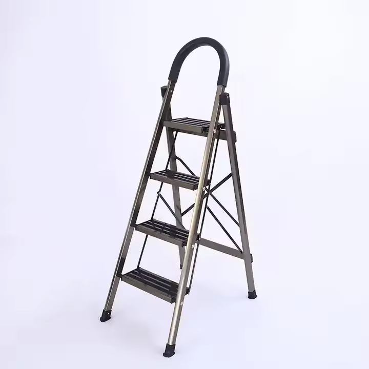 Portable Folding Step Ladder safety Multi-use  Household aluminum ladder