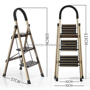 Aluminum Household Ladders Safety Non-Slip Folding Handrail Step Ladder