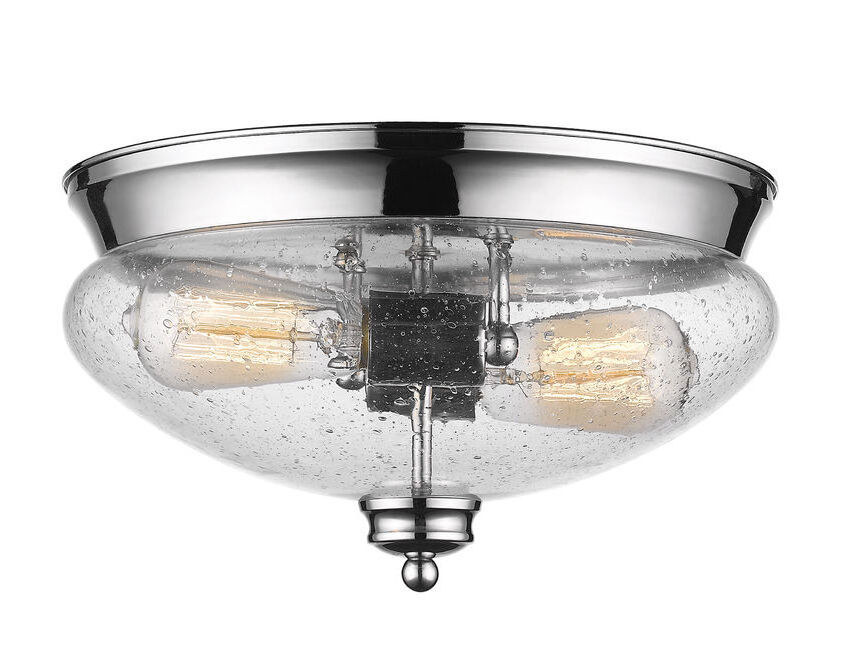 Modern Wholesale Indoor Bathroom Seeded Glass Flush Mount Decor Ceiling Lights Fixtures For Home Stairwell Balcony