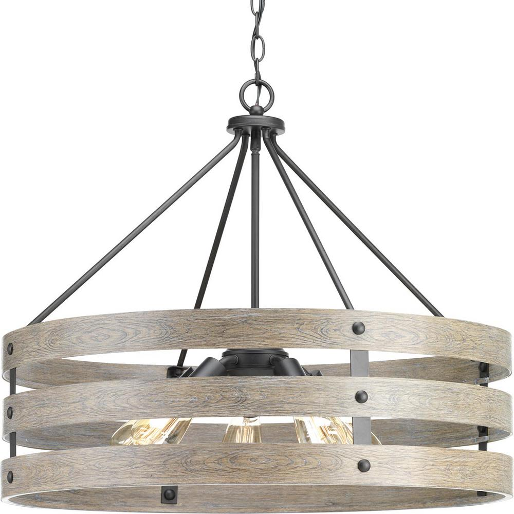 Nordic Rustic 5-Light Geometric Mesh Caged Pendant Ceiling Semi-Flush Mount For Living Dining Room Kitchen