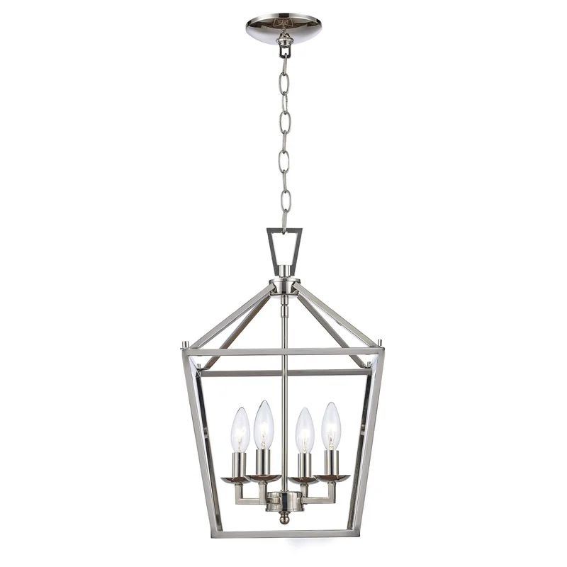 Candelabrum Farmhouse Cage Lantern Foyer Modern Pendant Light Retro Hanging Lamp Fixtures For Entryway Kitchen