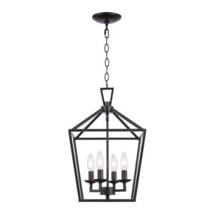 Candelabrum Farmhouse Cage Lantern Foyer Modern Pendant Light Retro Hanging Lamp Fixtures For Entryway Kitchen