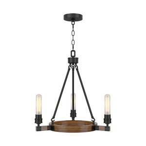 Farmhouse Retro Wood Color Lighting Series Rustic Chandelier Home Lights For Kitchen Dining Living Room Hotel