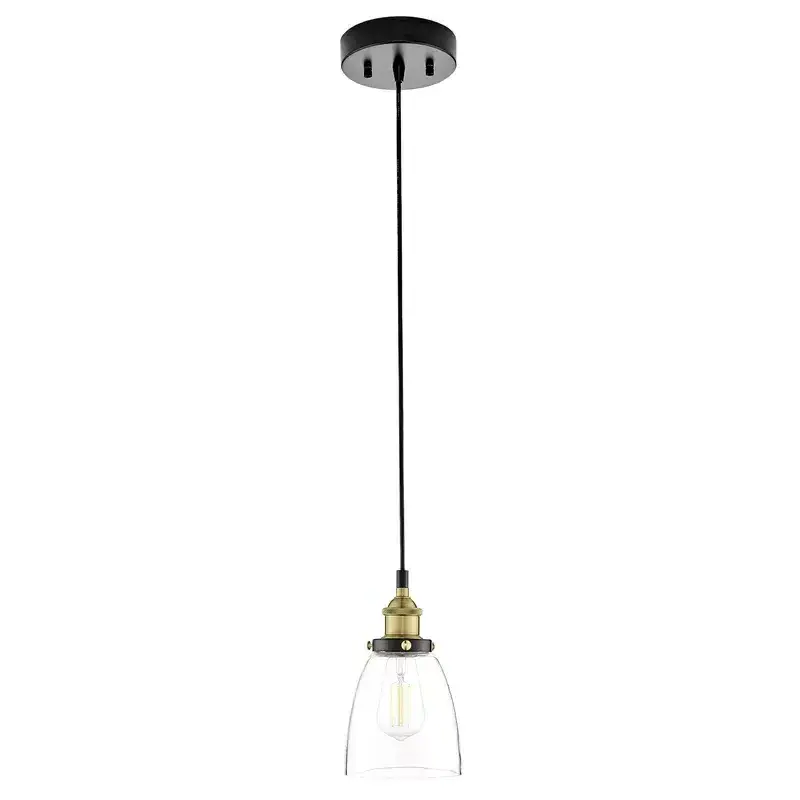 Adjustable Pendant Lamp Modern LED Pendant Hanging Lighting Fixture Indoor Seeded Glass Ceiling Light for Kitchen Hanging